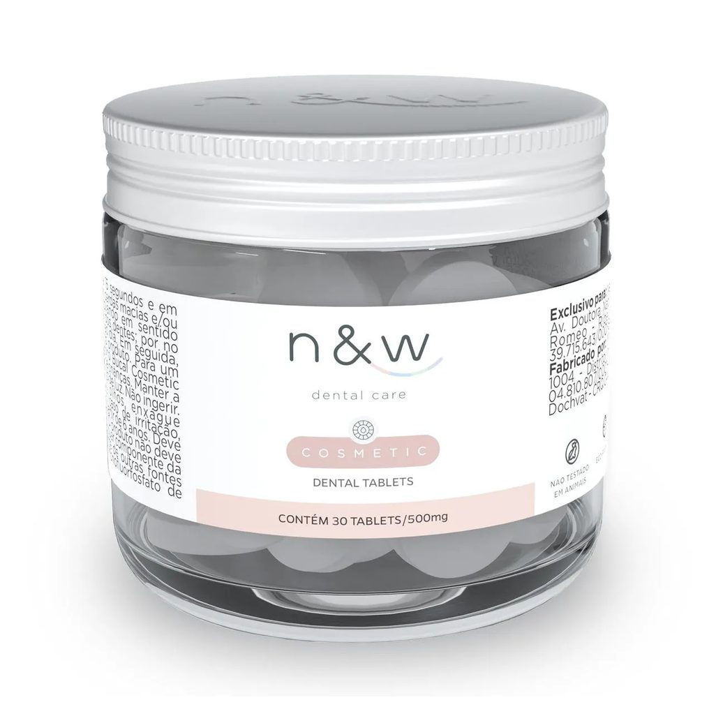 Tabletes Dentais Mastigáveis New Dental Care Cosmetic - 30 Unidades