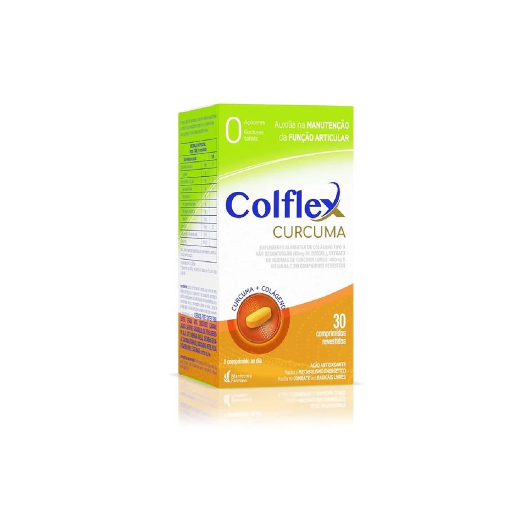Suplemento Alimentar Colflex Curcuma 30 comprimidos
