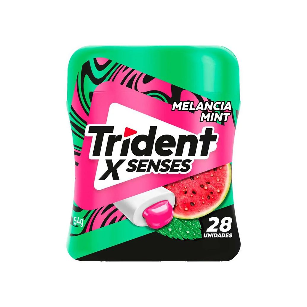 Goma de Mascar Trident X Senses Melancia Mint Sem Açúcar 54g