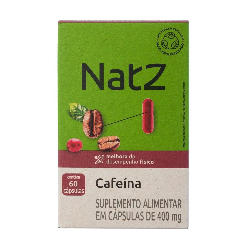 Cafeína Natz 60 Cápsulas
