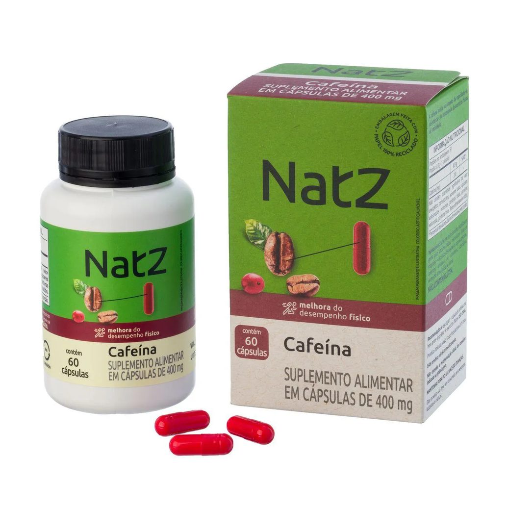 Cafeína Natz 60 Cápsulas