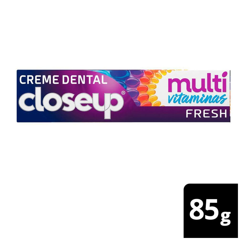 Creme Dental Closeup Multi Vitaminas + 12 Benefícios Fresh 85g