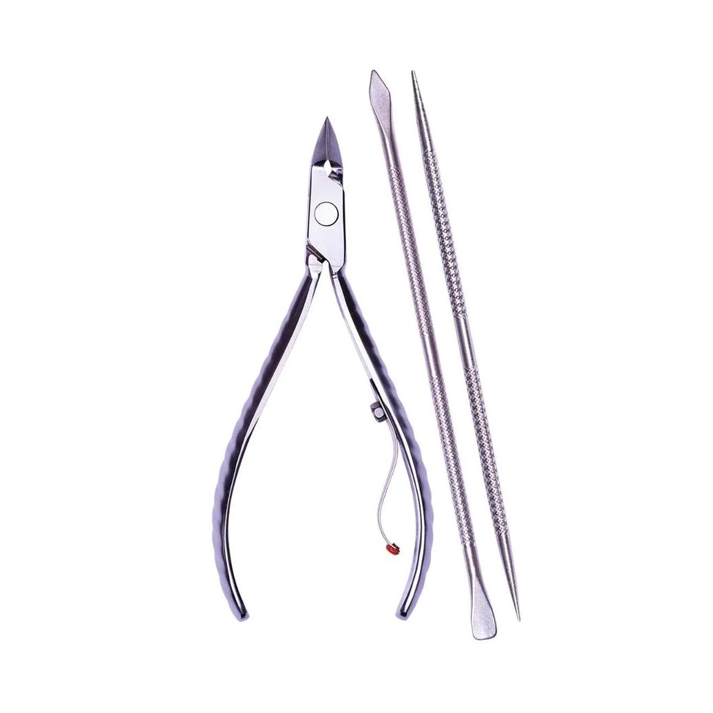 Kit de Cuidado para as Unhas Mundial Inox 778-EP Alicate + 2 Espátulas