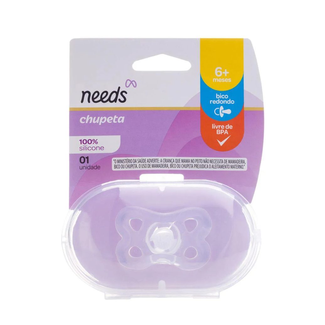 Chupeta Ortodôntica Needs +6 meses 1 unidade