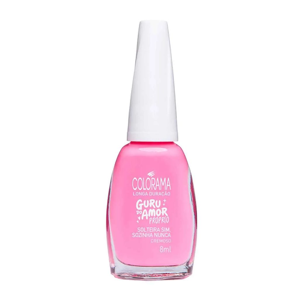 Esmalte Cremoso Colorama Guru do Amor Próprio 8ml – Solteira Sim, Sozinha Nunca
