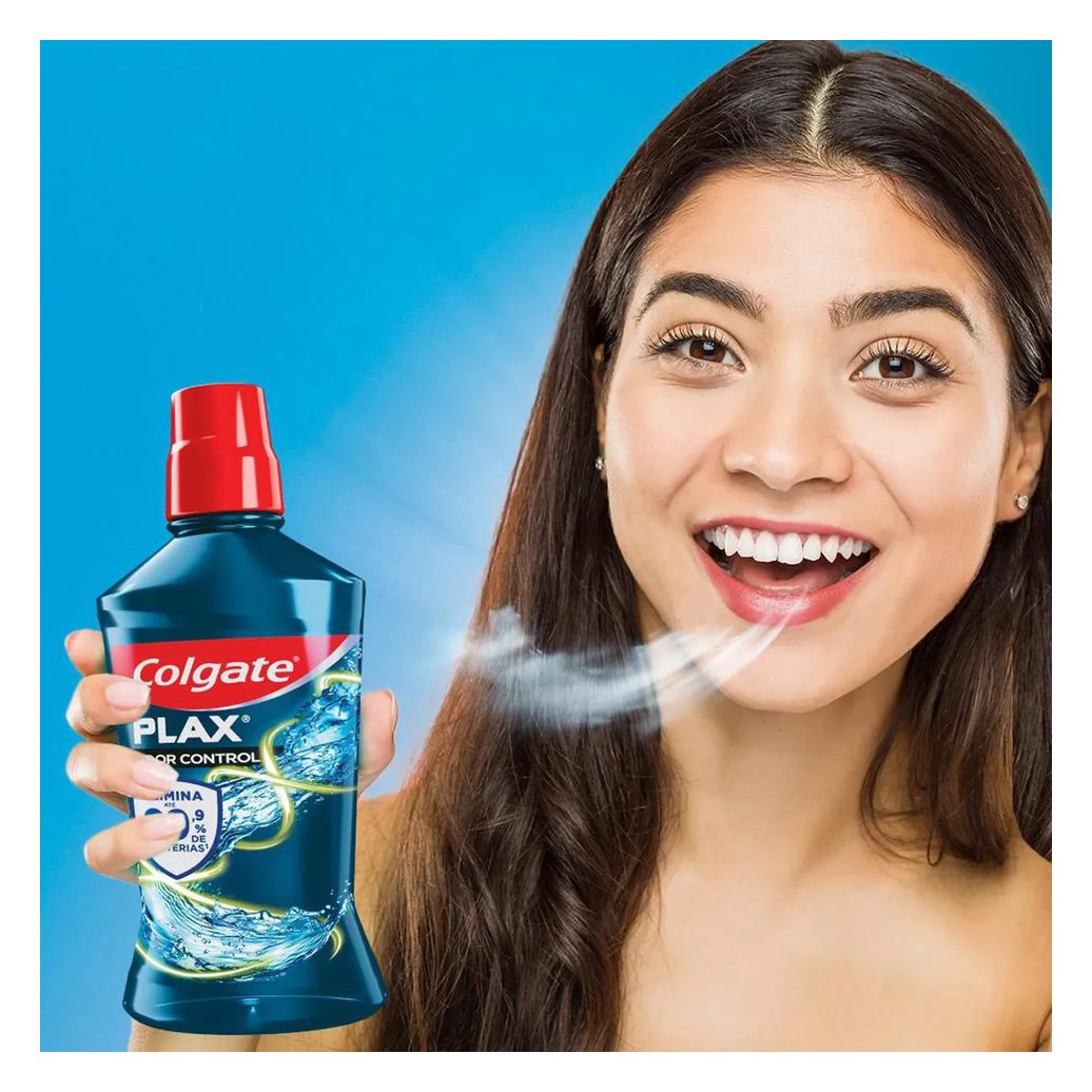 Enxaguante Bucal Sem Álcool Colgate Plax Odor Control 750ml