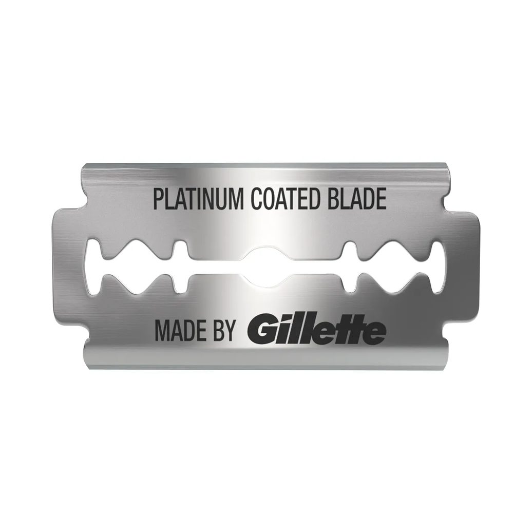 Lâmina de Barbear Gillette Platinum Duplo Fio com 5 Lâminas