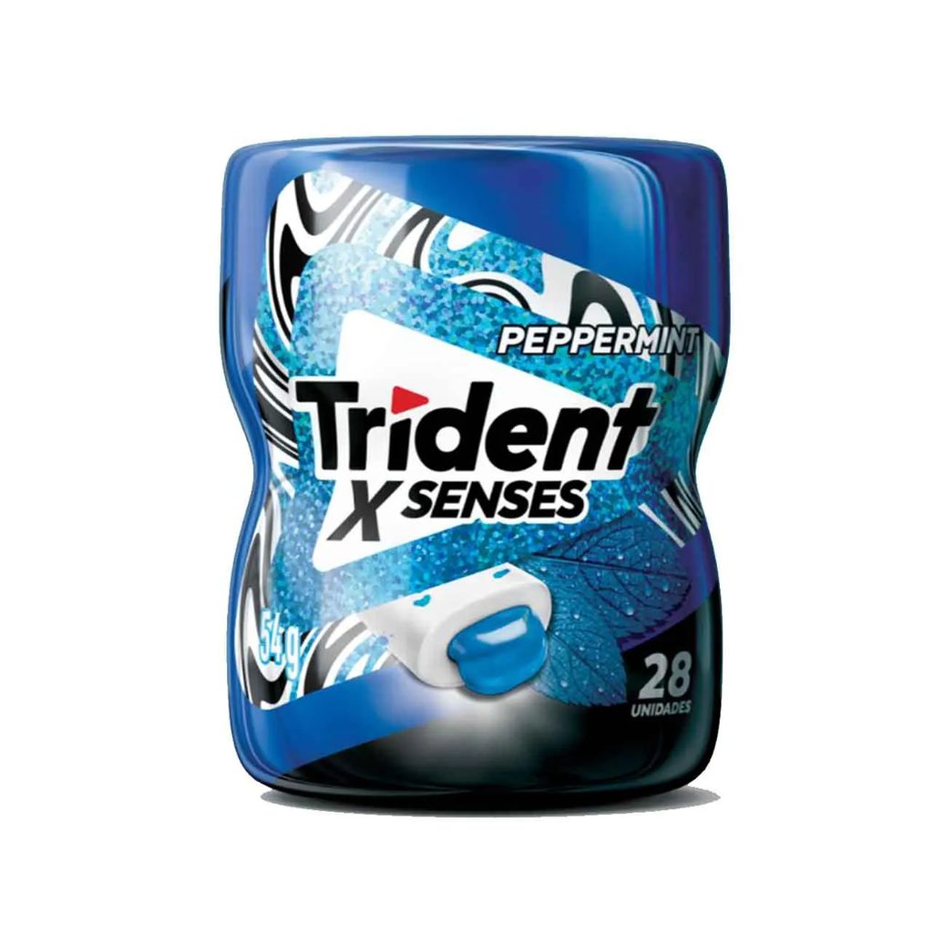 Goma de Máscar Trident X Senses Hortelã Sem Açúcar 54g