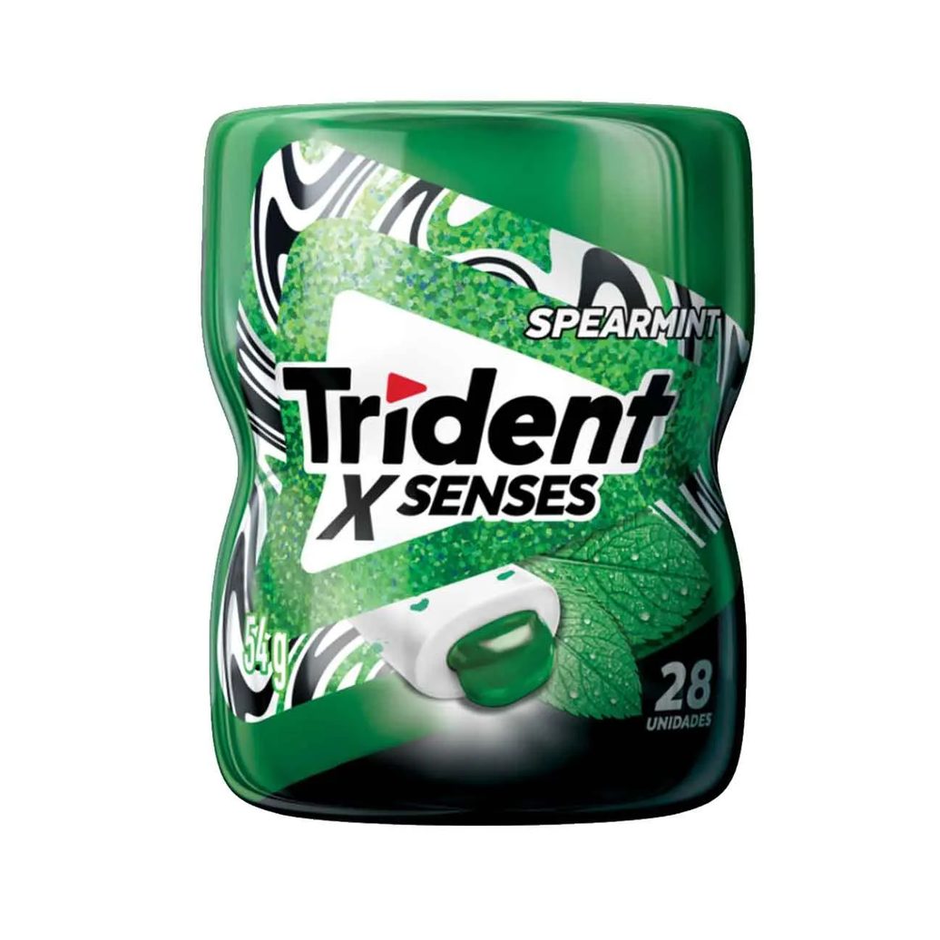 Goma de Mascar Trident X Senses Menta Sem Açúcar 54g