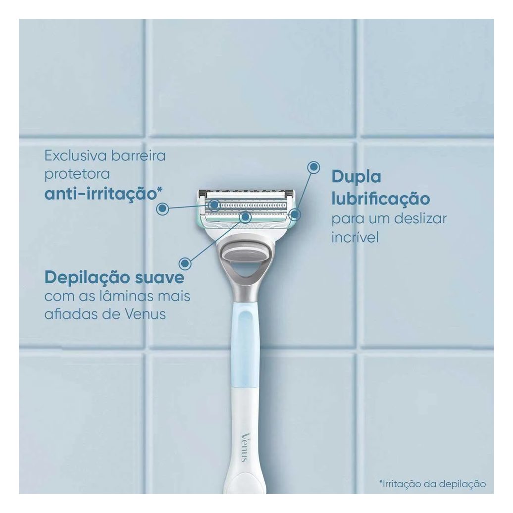 Refil para Aparelho de Depilar Gillette Venus Especial para Área Íntima 2 Unidades