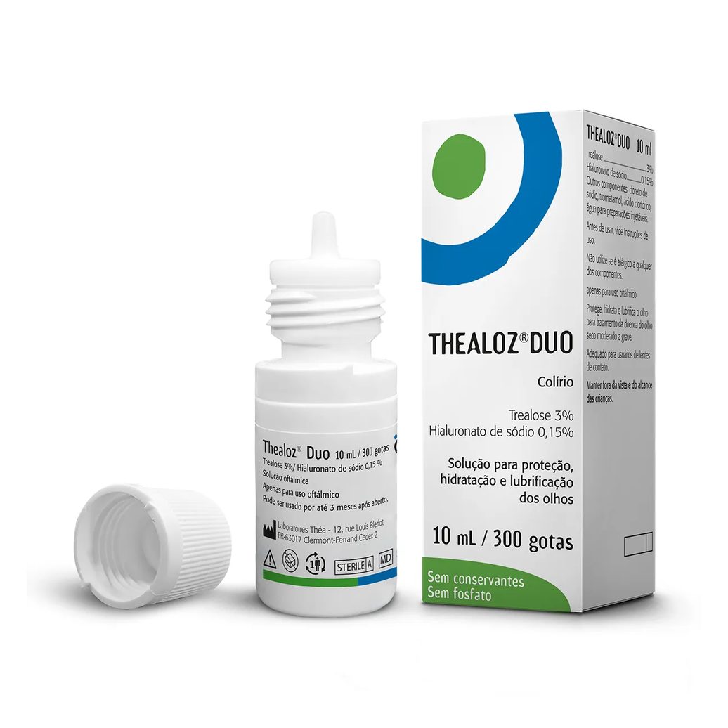 Thealoz Duo Trealose 3g + Hialuronato de Sódio 0,15g Frasco 10ml
