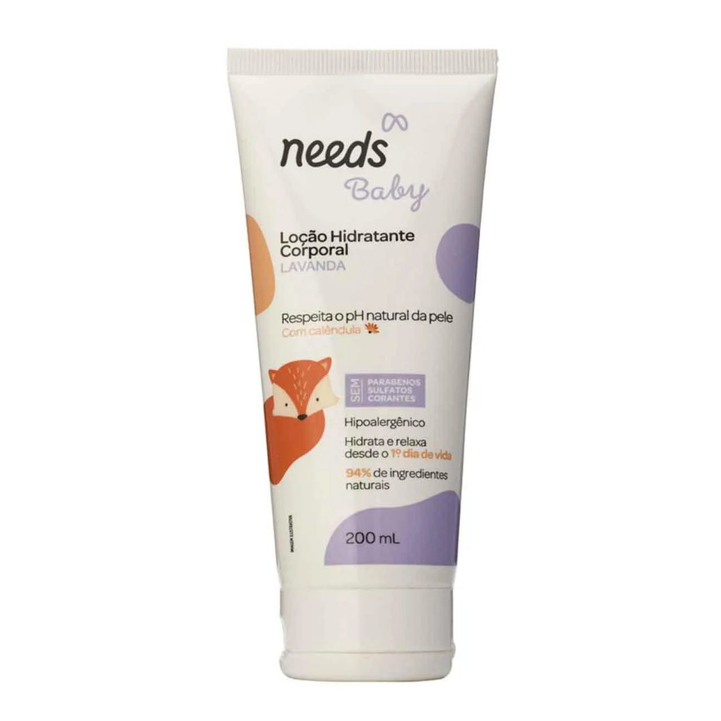 Hidratante Corporal Infantil Needs Baby Lavanda 200ml
