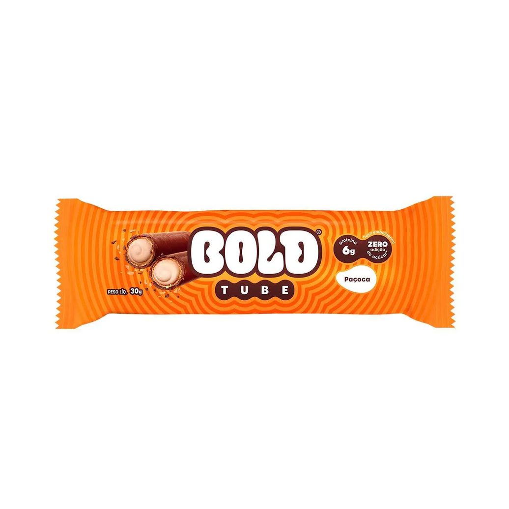 Chocolate Proteico Bold Tube Paçoca 30g