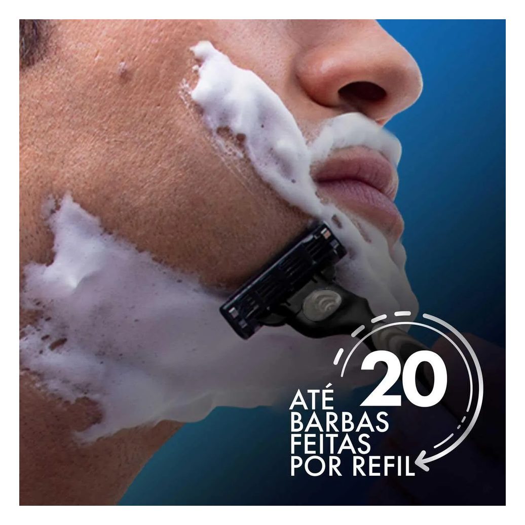 Kit Barbeador Gillette Mach3 Acqua Grip 1 aparelho + 2 cargas