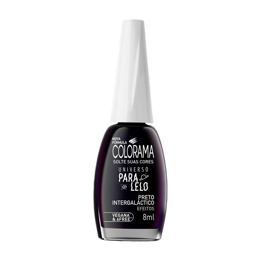 Esmalte Cintilante Colorama Universo Paralelo 8ml - Preto Intergaláctico