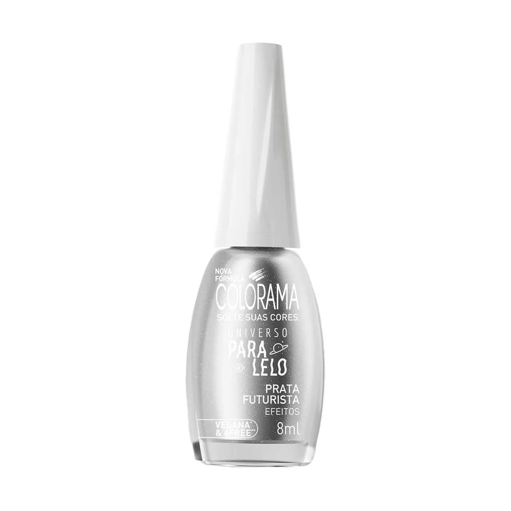 Esmalte Cintilante Colorama Universo Paralelo 8ml - Prata Futurista
