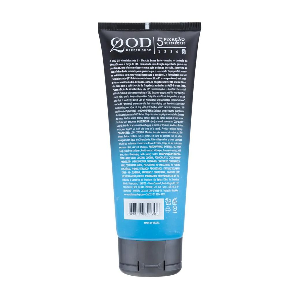 Gel Condicionante Capilar QBS 3 Fixação Super Forte 200g