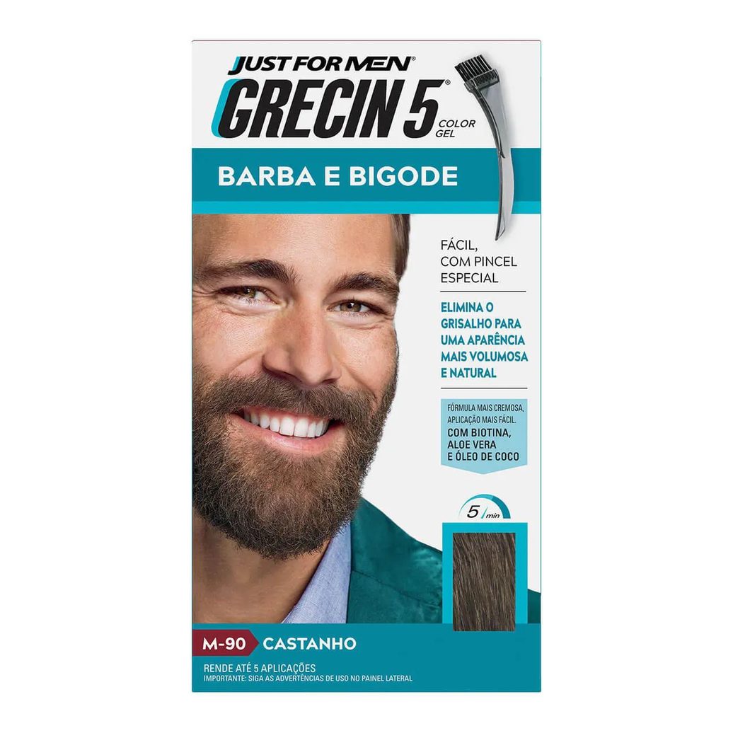 Coloraçao Biocolor Homem Bozzano Castanho Escuro - Kit C / 3un