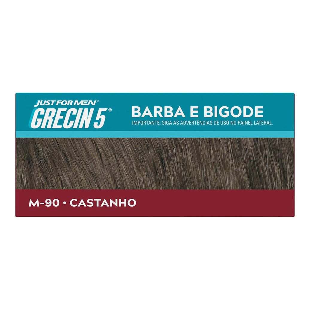 Tonalizante Grecin 5 Just For Men Color Gel Barba e Bigode - Castanho