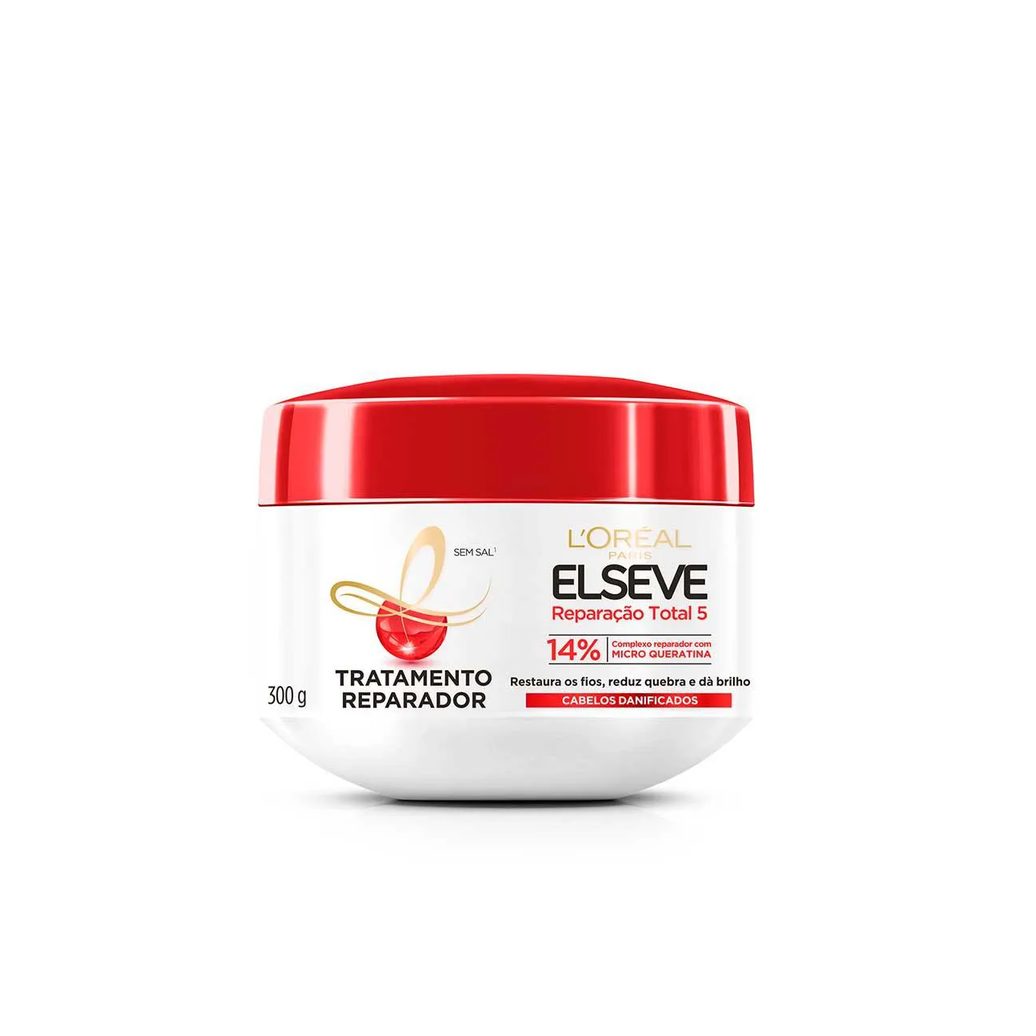 Kit L'Oréal Paris Elseve Cronograma Capilar - Creme de Tratamento Óleo Extraordinário Nutrição Intensa + Preenchedor Hidra Hialurônico + Reparação Total 5