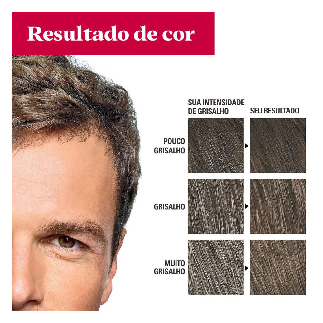 Shampoo Tonalizante Color Just For Men Grecin 5 - H-35 Castanho