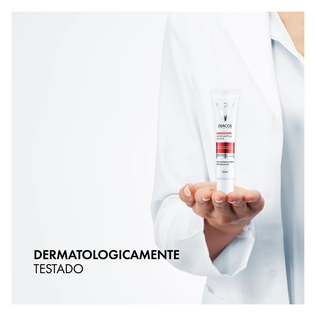 Ampola Capilar Vichy Dercos Energizante Tratamento Antiquebra Tratamento Concentrado Antiquebra Capilar 40ml