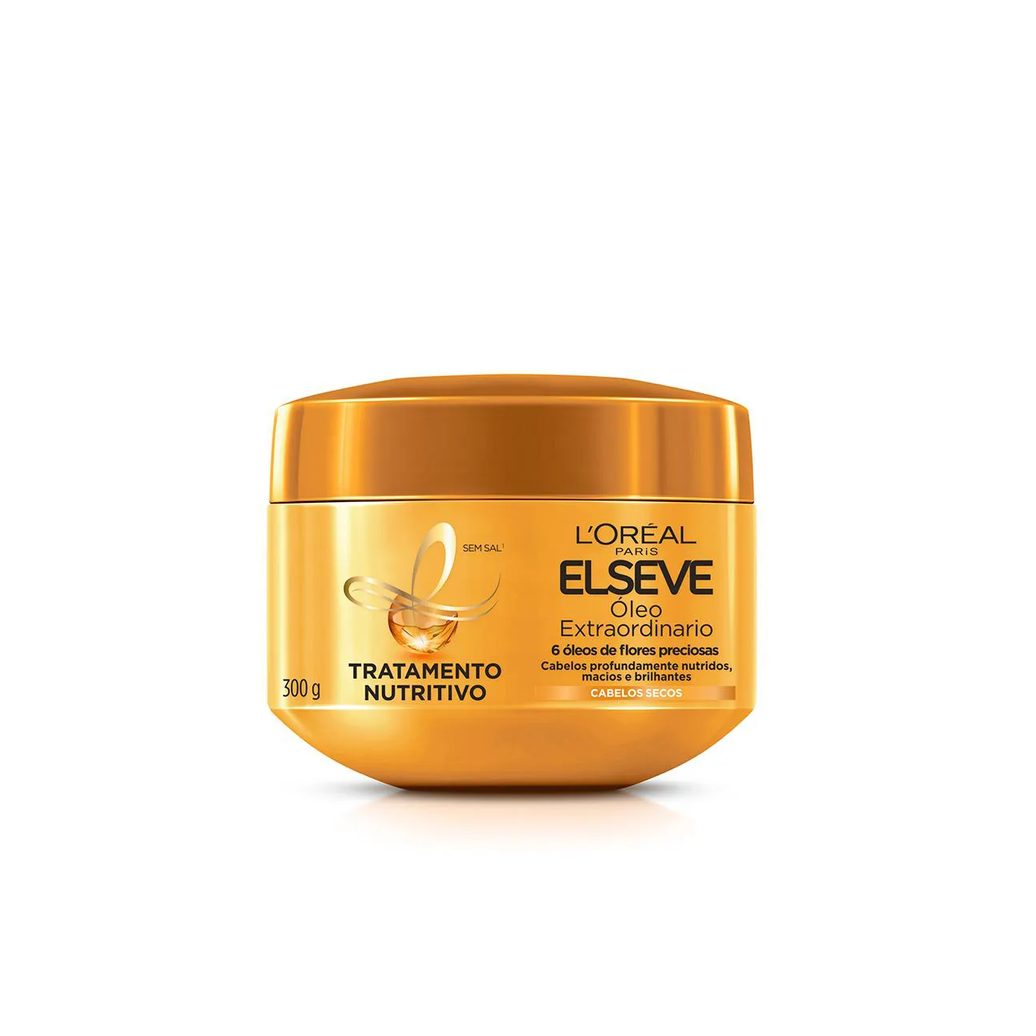 Kit L'Oréal Paris Elseve Cronograma Capilar - Creme de Tratamento Óleo Extraordinário Nutrição Intensa + Preenchedor Hidra Hialurônico + Reparação Total 5