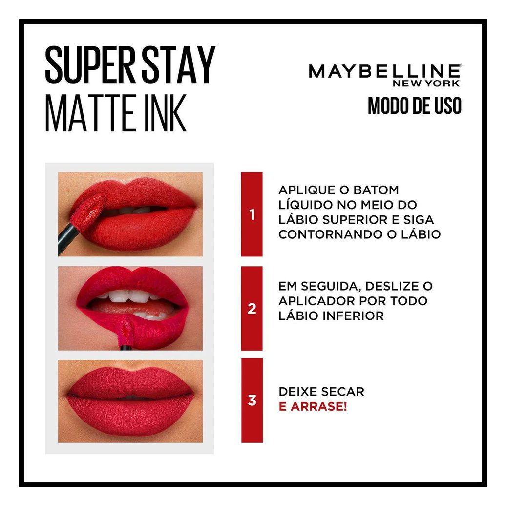 Batom Líquido Maybelline SuperStay Matte Ink City Edition 5ml - 125 Inspirer