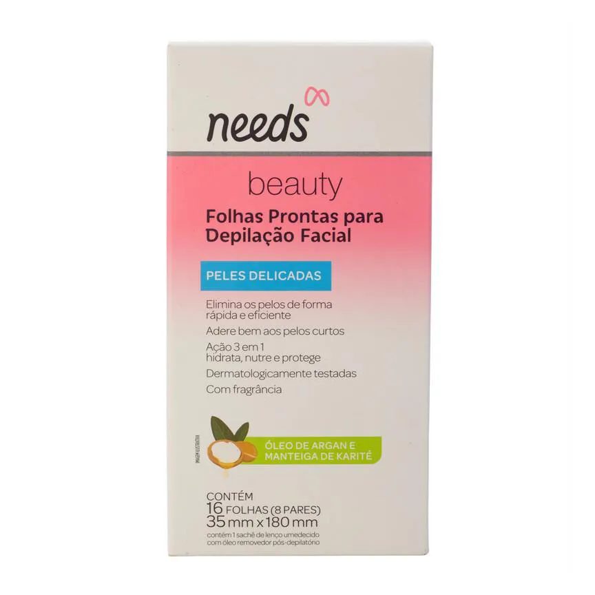 Folhas Prontas Facial Depilsam Mel 10 Pares