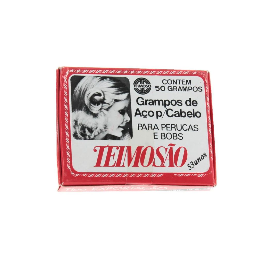Grampo de Cabelo Teimosão Preto Nº 7 - 50 unidades