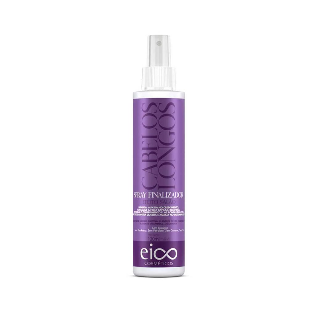 Spray Finalizador Cabelo Longo Eico Cabelos Longos 120ml