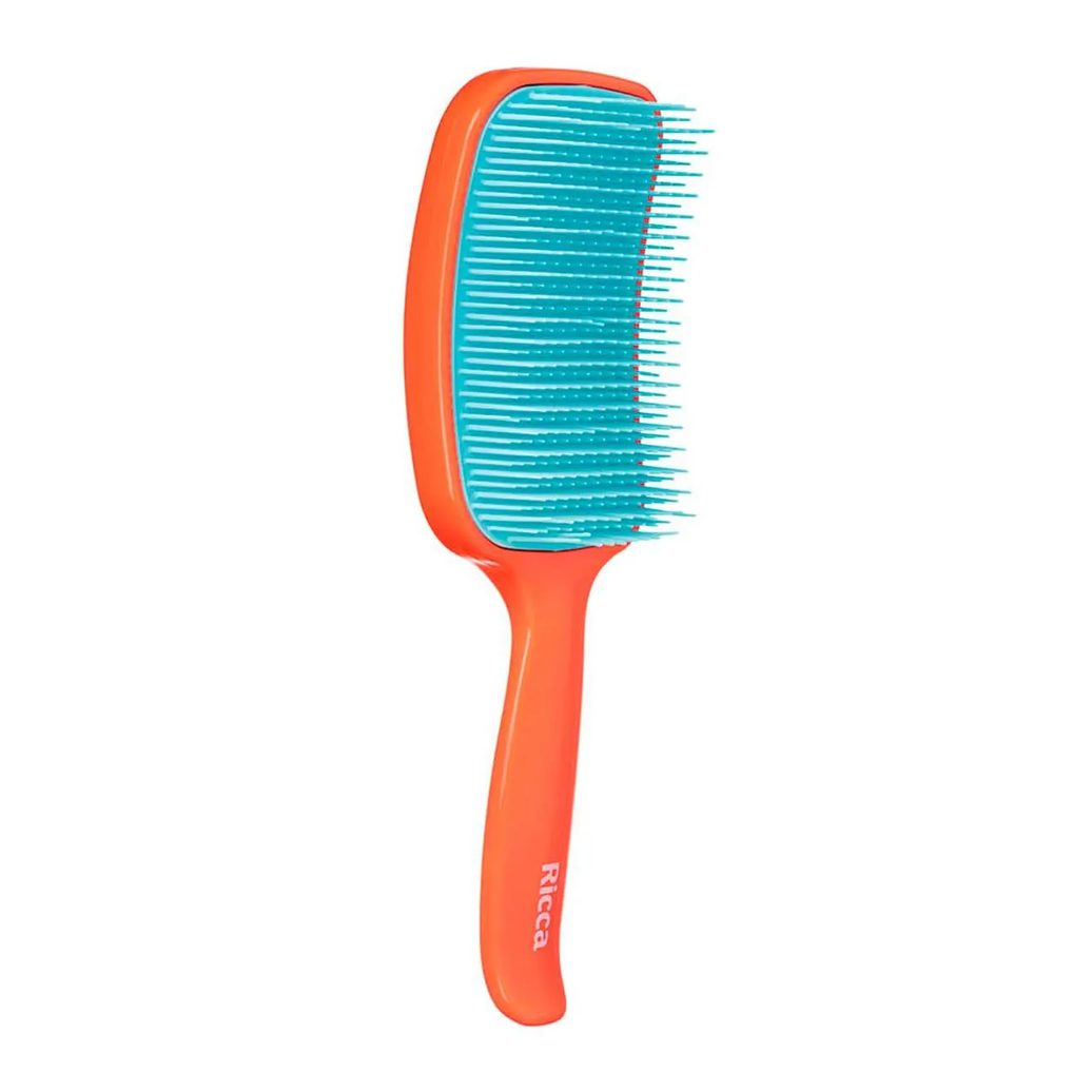 Escova de Cabelo Ricca Raquete Flex Vermelho - 1 unidade