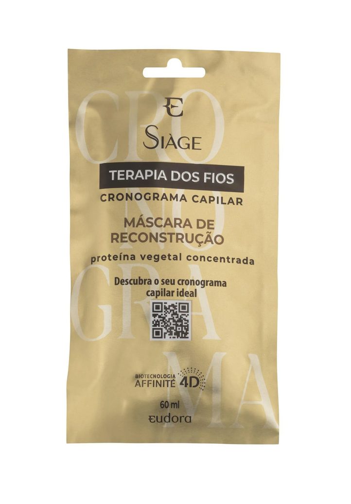 Máscara de Reconstrução Eudora Siàge Terapia dos Fios Cronograma Capilar 60ml