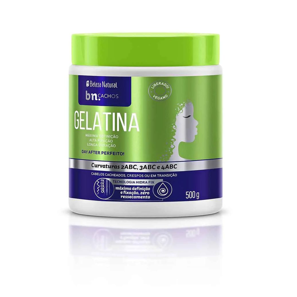 Gelatina para Cabelos Cabelo Cacheado Beleza Natural bn.Cachos 500g