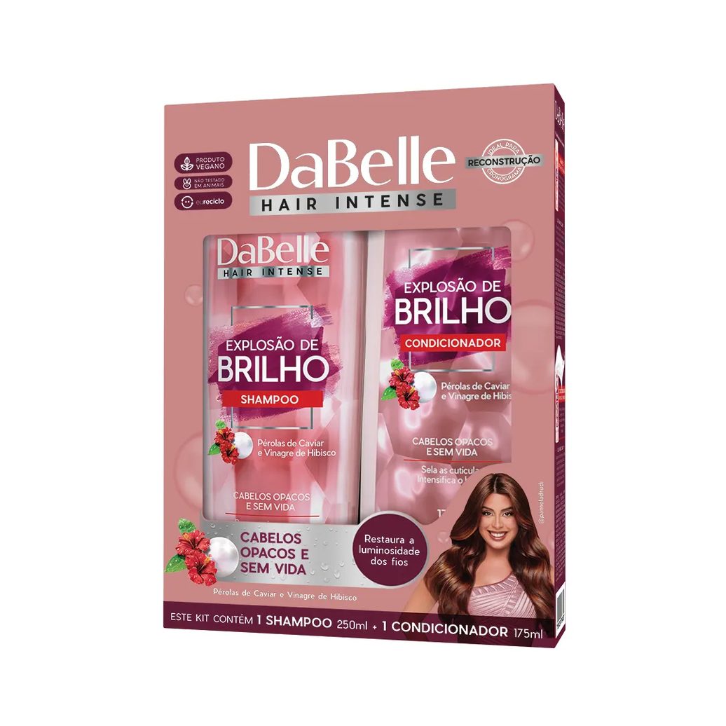 Kit Dabelle Explosão de Brilho Shampoo 250ml + Condicionador 175ml