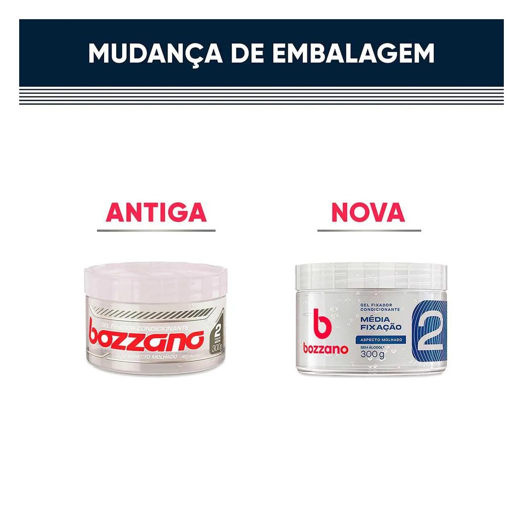 Gel Fixador Condicionante Bozzano Aspecto Molhado 300g