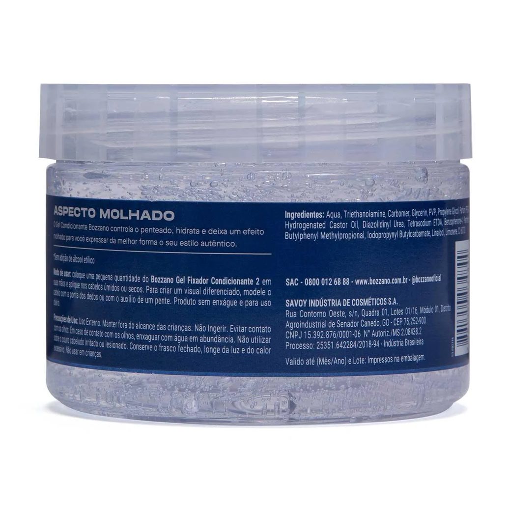 Gel Fixador Condicionante Bozzano Aspecto Molhado 300g