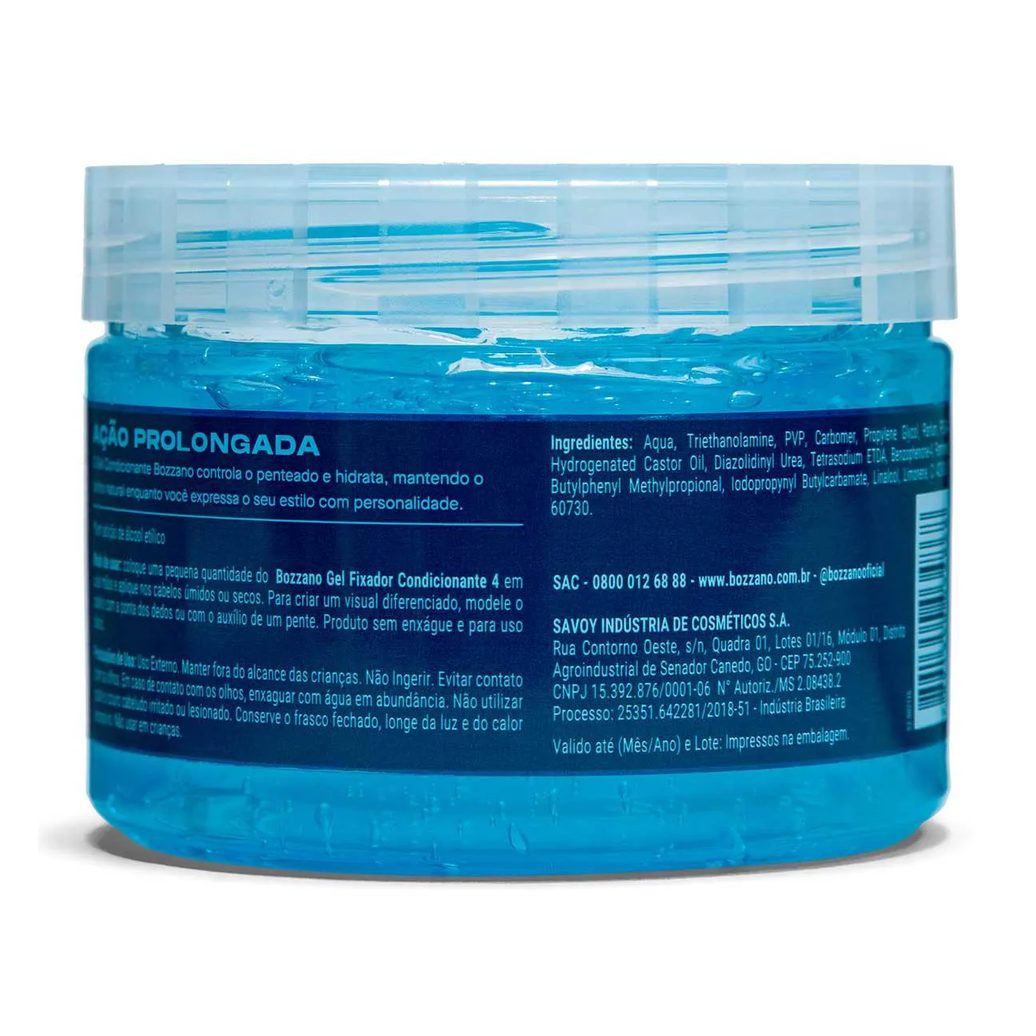 Kit Bozzano Masculino Gel Fixador Condicionante Ação Prolongada 300g + Desodorante Antitranspirante Aerosol Extreme Sport 72h 150ml