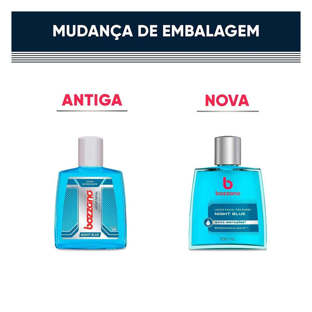 Loção Pós-Barba Bozzano Night Blue com 100ml