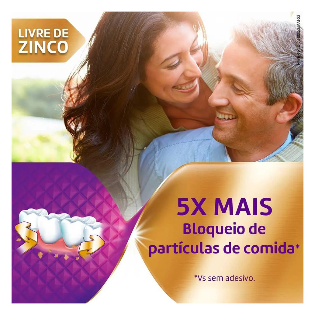 Creme Fixador de Dentadura Ultra Corega Max Fixação + Bloqueio Sem Sabor 70g