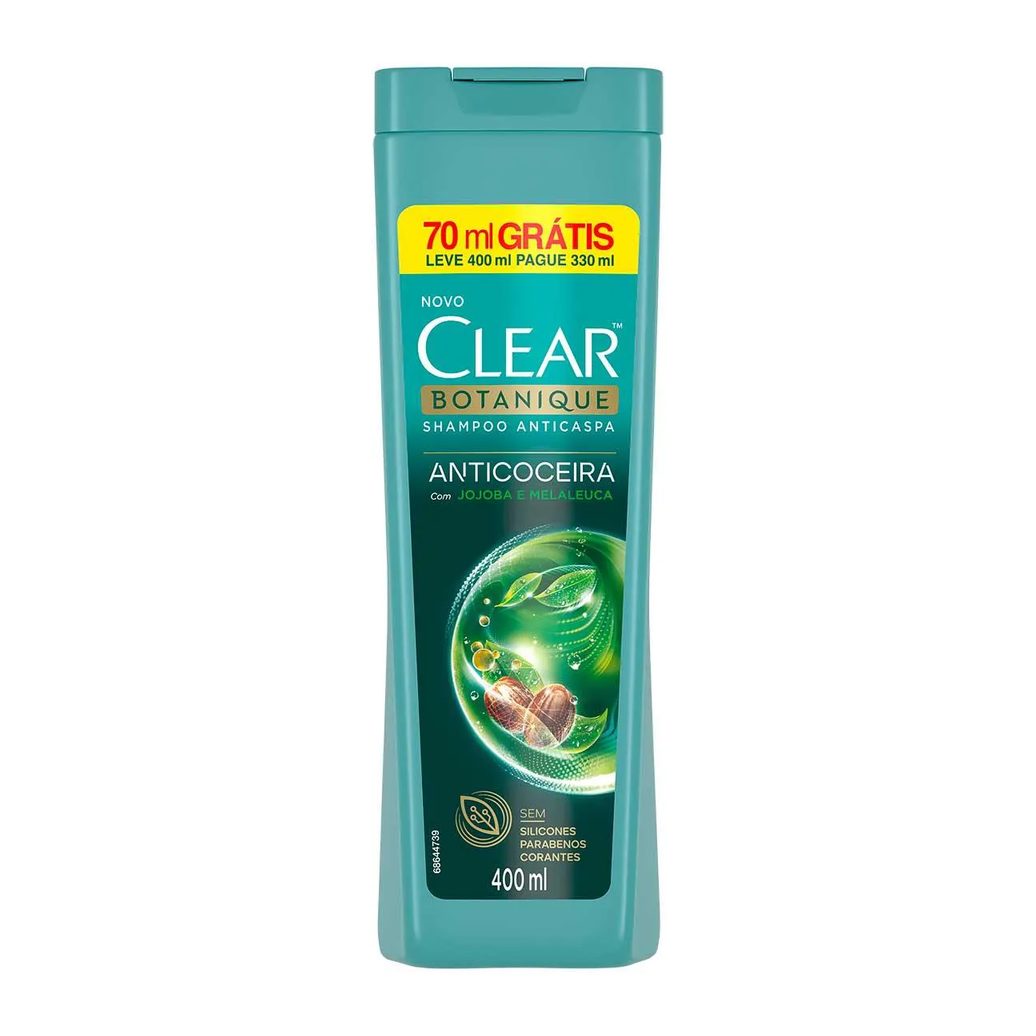 Shampoo Anticaspa Clear Botanique Anticoceira 400ml