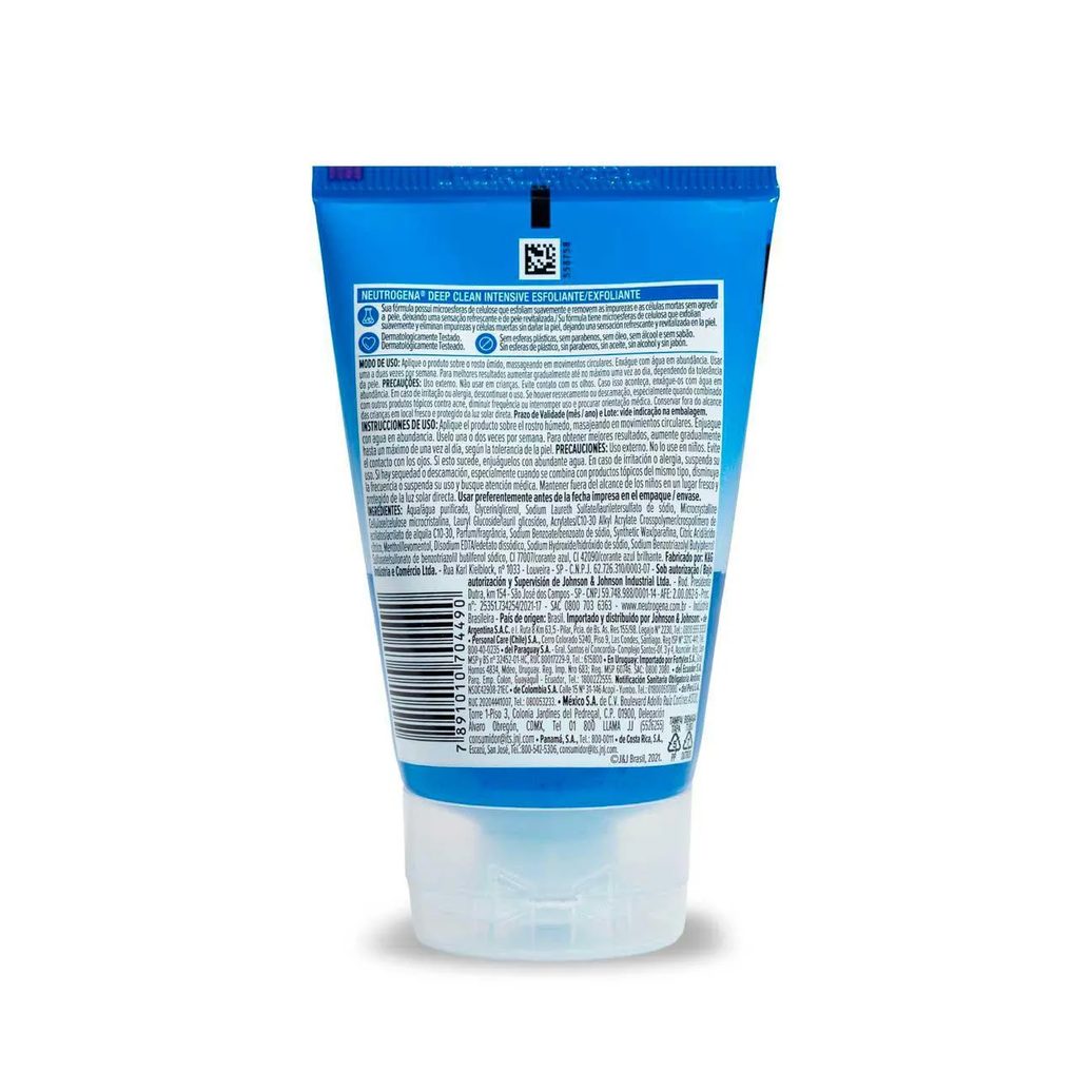 Esfoliante Facial Neutrogena Deep Clean Energizing em Gel com 100g