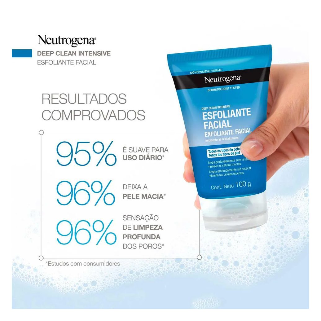 Esfoliante Facial Neutrogena Deep Clean Energizing em Gel com 100g