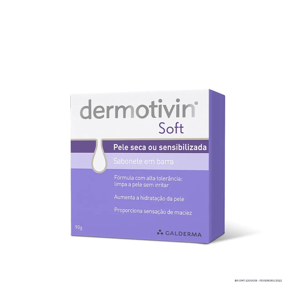 Sabonete em Barra Dermotivin Soft Pele Seca ou Sensibilizada com 90g