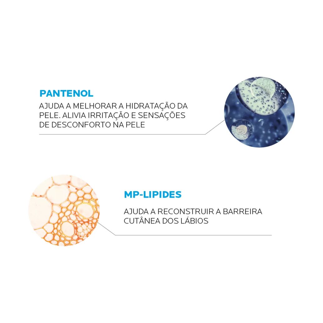 Reparador Labial Cicaplast Lábios La Roche-Posay 7,5ml Reparação e Proteção para Lábios Ressecados