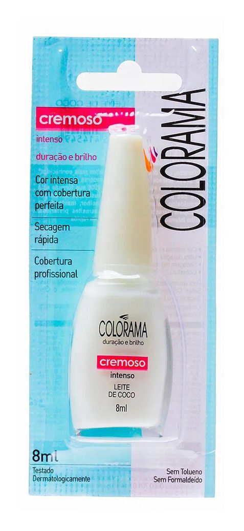 Esmalte Cremoso Colorama Intenso 8ml – Leite de Coco