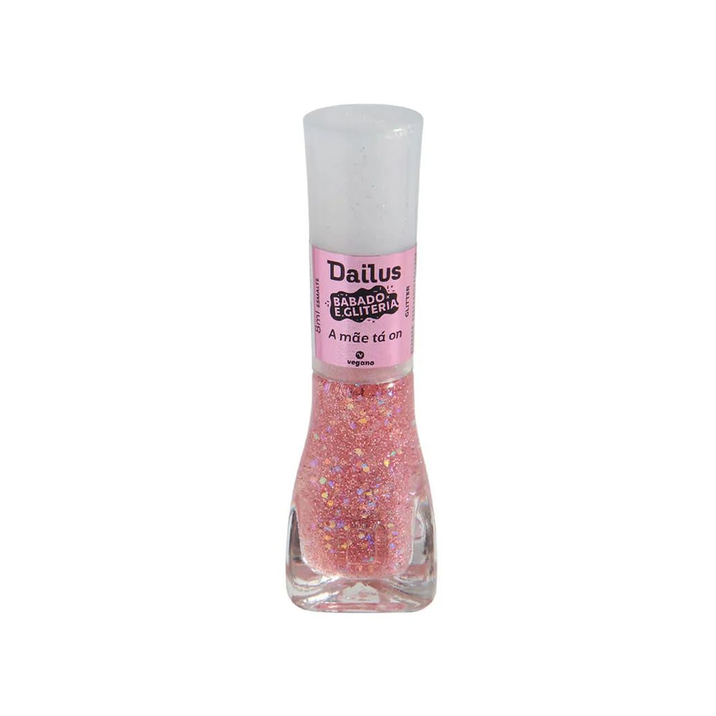 Esmalte Dailus Babado e Gliteria 8ml - A Mãe Tá On