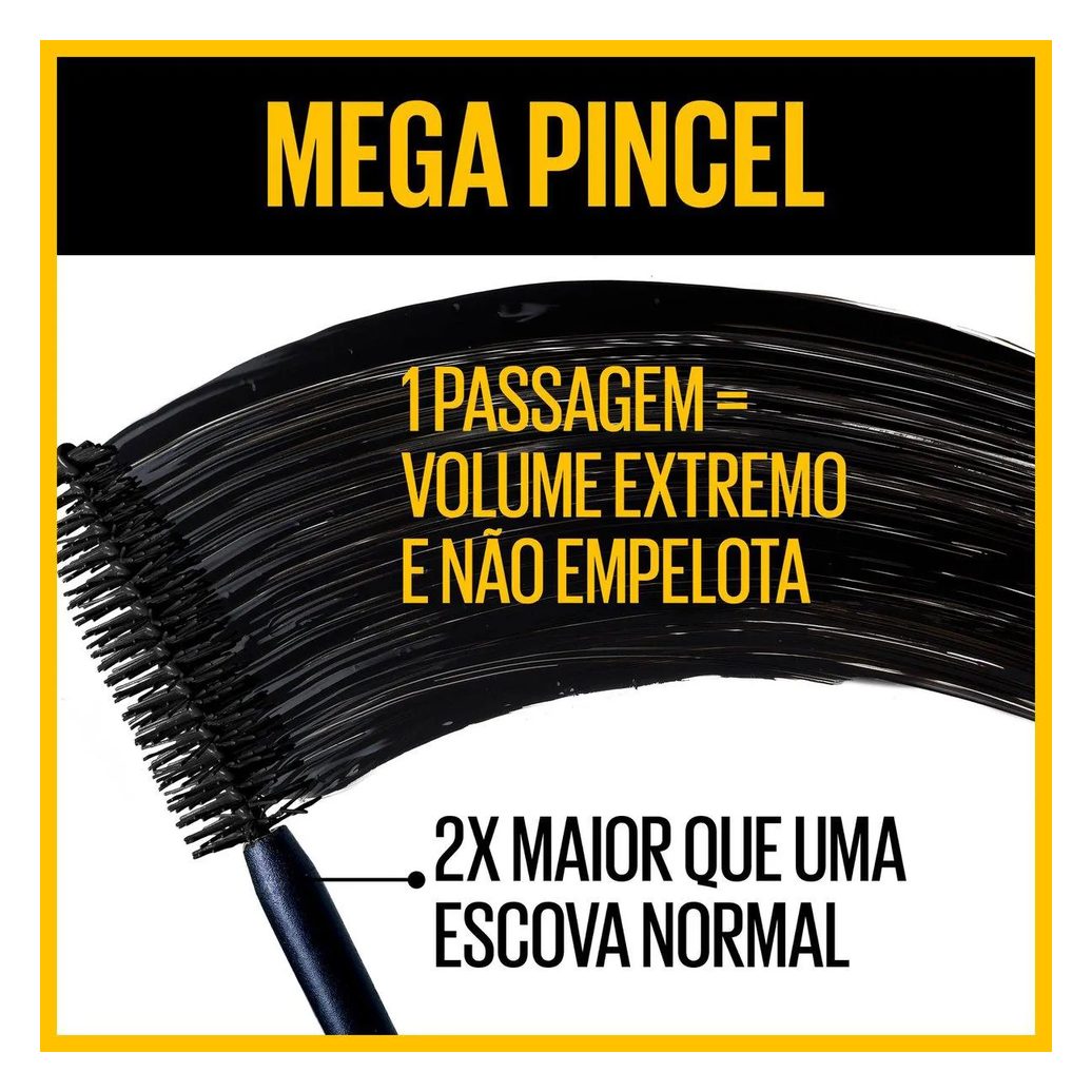 Kit Maybelline NY Máscara de Cílios The Colossal Volum' Express Lavável Preto, 9.2ml - 2 unidades