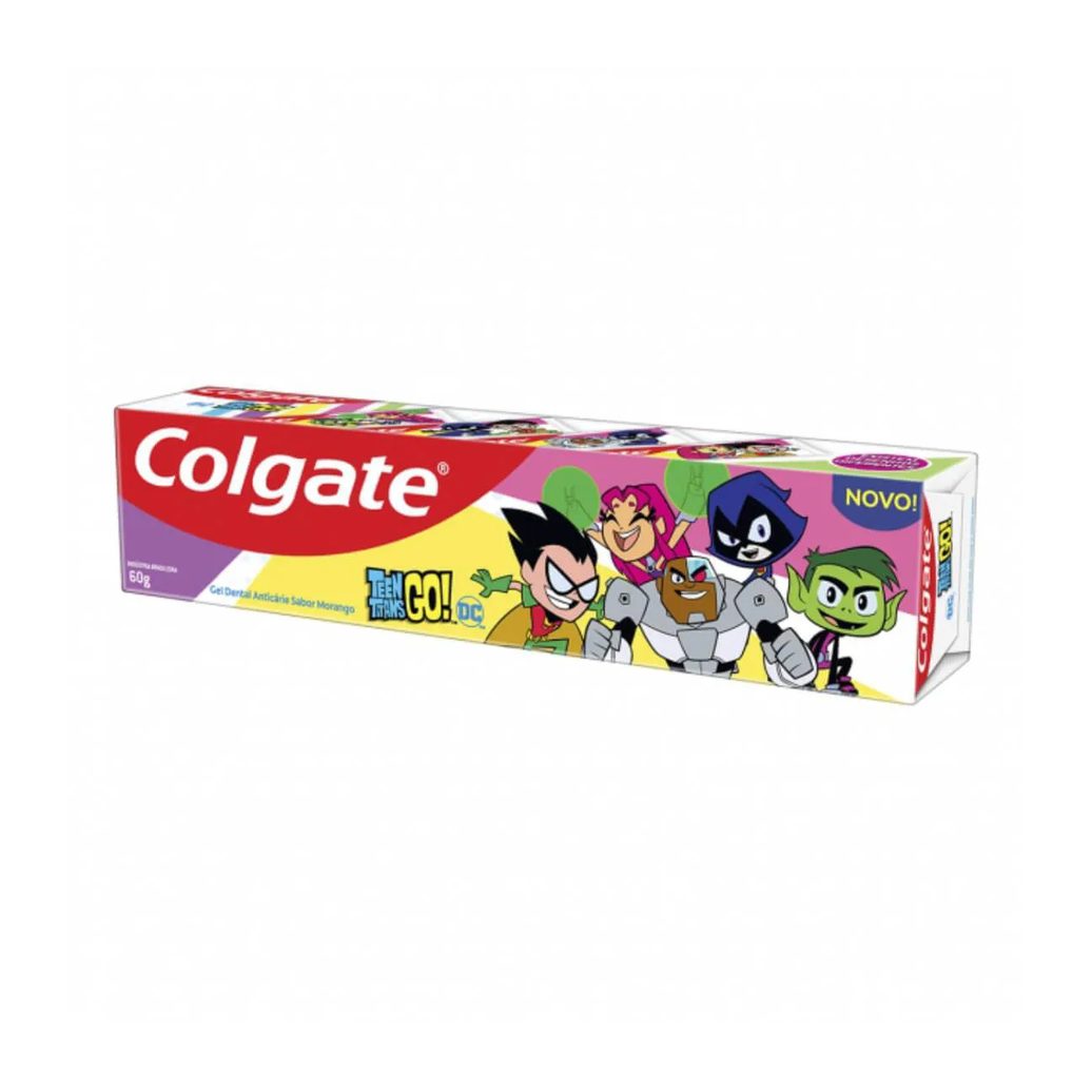 Gel Dental Colgate Teen Titans Go! Morango com 60g