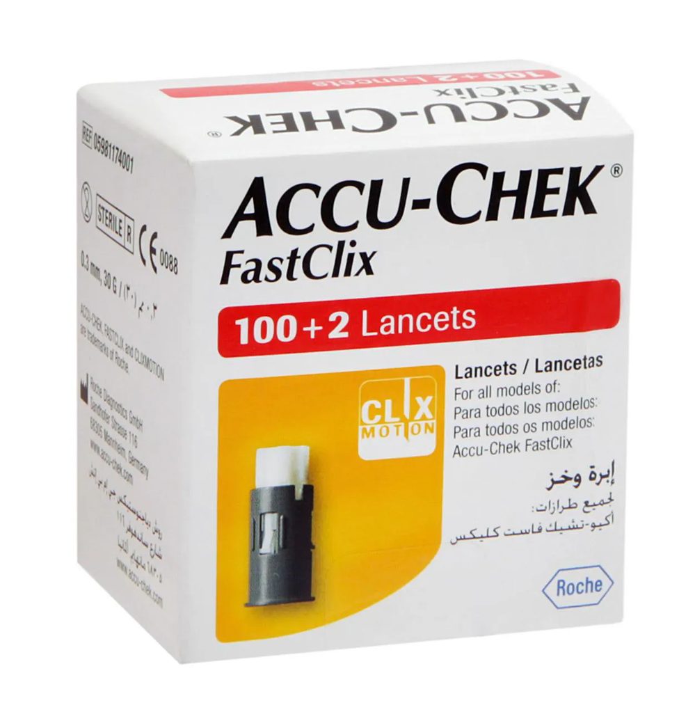 Lancetas Accu-Chek FastClix 102 tiras